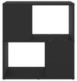 VidaXL Boekenkast 60x24x63 cm bewerkt hout zwart