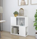 VidaXL Boekenkast 60x24x63 cm bewerkt hout wit