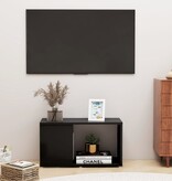 VidaXL Tv-meubel 60x24x32 cm bewerkt hout zwart