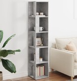 VidaXL Hoekkast 33x33x164,5 cm bewerkt hout betongrijs