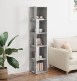 VidaXL Hoekkast 33x33x164,5 cm bewerkt hout betongrijs