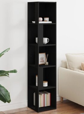 VidaXL Hoekkast 33x33x164,5 cm spaanplaat zwart