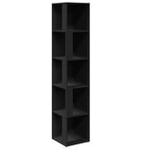 VidaXL Hoekkast 33x33x164,5 cm spaanplaat zwart