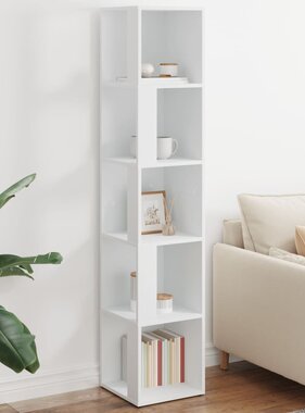 VidaXL Hoekkast 33x33x164,5 cm bewerkt hout wit