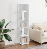 VidaXL Hoekkast 33x33x164,5 cm bewerkt hout wit