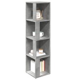 VidaXL Hoekkast 33x33x132 cm bewerkt hout betongrijs