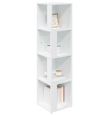 VidaXL Hoekkast 33x33x132 cm bewerkt hout wit