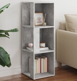 VidaXL Hoekkast 33x33x100 cm bewerkt hout betongrijs