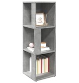VidaXL Hoekkast 33x33x100 cm bewerkt hout betongrijs