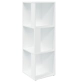 VidaXL Hoekkast 33x33x100 cm bewerkt hout wit