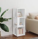 VidaXL Hoekkast 33x33x100 cm bewerkt hout wit