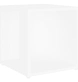 VidaXL Bijzettafel 33x33x34,5 cm bewerkt hout wit