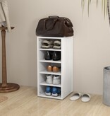 VidaXL Schoenenkast 31,5x35x70 cm bewerkt hout wit