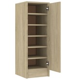 VidaXL Schoenenkast 32x35x92 cm spaanplaat sonoma eikenkleurig