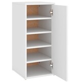 VidaXL Schoenenkast 32x35x70 cm bewerkt hout wit