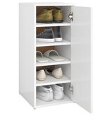 VidaXL Schoenenkast 32x35x70 cm bewerkt hout wit