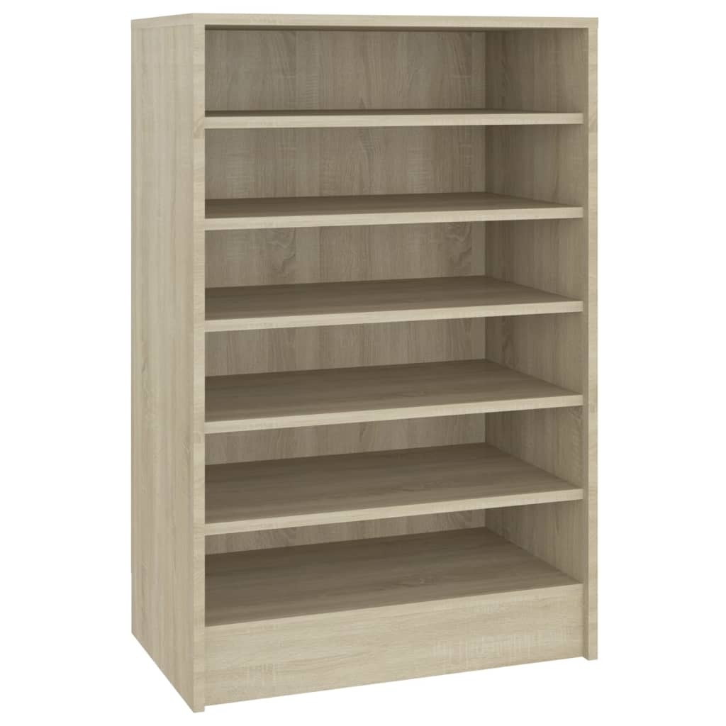 VidaXL Schoenenkast 60x35x92 cm bewerkt hout sonoma eikenkleurig