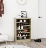 VidaXL Schoenenkast 60x35x92 cm bewerkt hout sonoma eikenkleurig