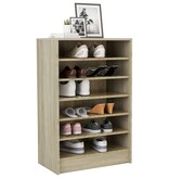 VidaXL Schoenenkast 60x35x92 cm bewerkt hout sonoma eikenkleurig
