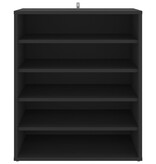 VidaXL Schoenenkast 60x35x70 cm bewerkt hout zwart