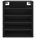 VidaXL Schoenenkast 60x35x70 cm bewerkt hout zwart