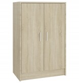 VidaXL Schoenenkast 60x35x92 cm bewerkt hout sonoma eikenkleurig