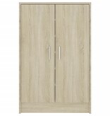VidaXL Schoenenkast 60x35x92 cm bewerkt hout sonoma eikenkleurig