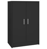 VidaXL Schoenenkast 60x35x92 cm spaanplaat zwart