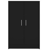 VidaXL Schoenenkast 60x35x92 cm spaanplaat zwart