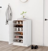 VidaXL Schoenenkast 60x35x92 cm bewerkt hout wit