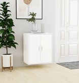 VidaXL Schoenenkast 60x35x70 cm bewerkt hout wit