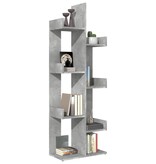 VidaXL Boekenkast 48x25,5x140 cm bewerkt hout betongrijs
