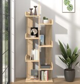 VidaXL Boekenkast 48x25,5x140 cm spaanplaat sonoma eikenkleurig