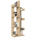 VidaXL Boekenkast 48x25,5x140 cm spaanplaat sonoma eikenkleurig