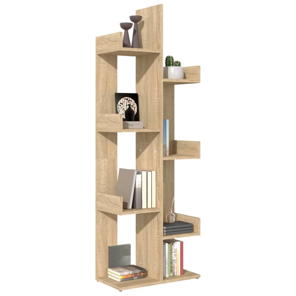 VidaXL Boekenkast 48x25,5x140 cm spaanplaat sonoma eikenkleurig