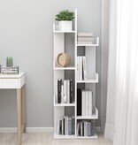 VidaXL Boekenkast 48x25,5x140 cm bewerkt hout wit