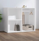 VidaXL Kledingkast 80x40x65 cm bewerkt hout wit