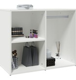 VidaXL Kledingkast 80x40x65 cm bewerkt hout wit