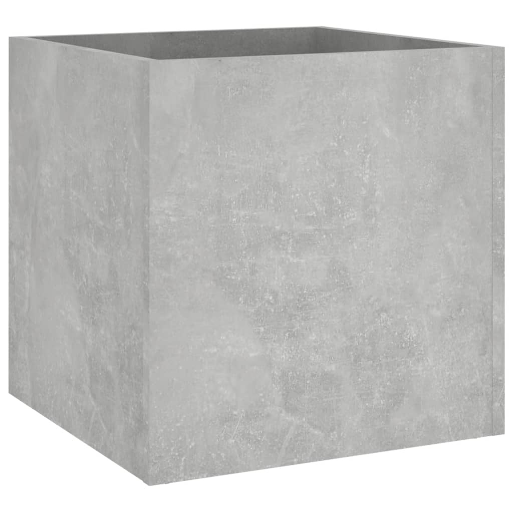 VidaXL Plantenbak 40x40x40 cm bewerkt hout betongrijs