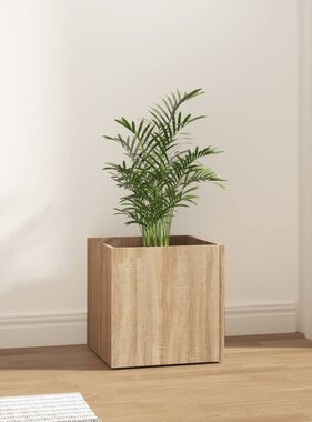 VidaXL Plantenbak 40x40x40 cm bewerkt hout sonoma eiken
