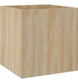 VidaXL Plantenbak 40x40x40 cm bewerkt hout sonoma eiken