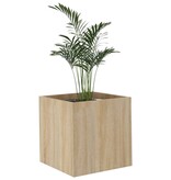 VidaXL Plantenbak 40x40x40 cm bewerkt hout sonoma eiken