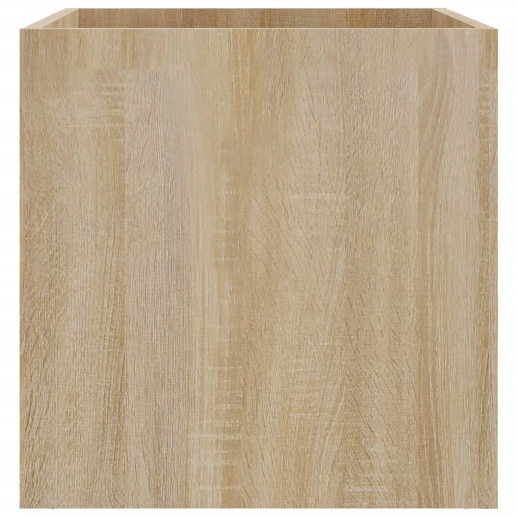 VidaXL Plantenbak 40x40x40 cm bewerkt hout sonoma eiken