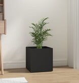 VidaXL Plantenbak 40x40x40 cm bewerkt hout zwart