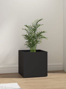 VidaXL Plantenbak 40x40x40 cm bewerkt hout zwart