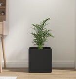VidaXL Plantenbak 40x40x40 cm bewerkt hout zwart