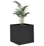 VidaXL Plantenbak 40x40x40 cm bewerkt hout zwart