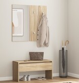 VidaXL Halmeubelset bewerkt hout sonoma eiken