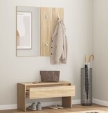 VidaXL Halmeubelset bewerkt hout sonoma eiken