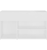 VidaXL Schoenenbank 80x30x45 cm bewerkt hout wit